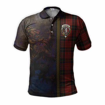 MacQueen (McQueen) Tartan Family Crest Polo Shirt Alba Gu Brath Be Brave Lion Ancient Style Kid - Tartan Vibes Clothing