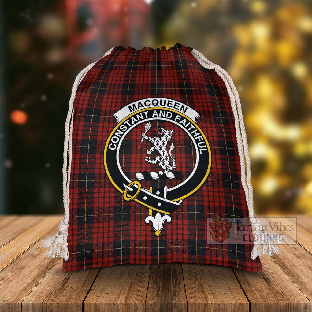 Tartan Vibes Clothing MacQueen (McQueen) Tartan Christmas Santa's Bag with Family Crest