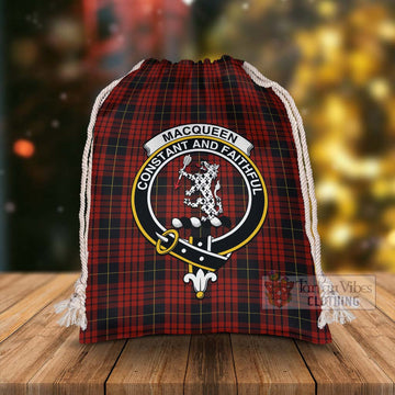 MacQueen (McQueen) Tartan Christmas Santa's Bag with Family Crest