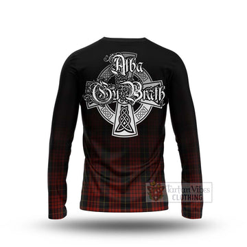 MacQueen (McQueen) Tartan Long Sleeve T-Shirt Featuring Alba Gu Brath Family Crest Celtic Inspired