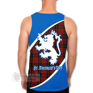 MacQueen (McQueen) Family Crest Tartan Men's Tank Top Celebrate Saint Andrew's Day in Style