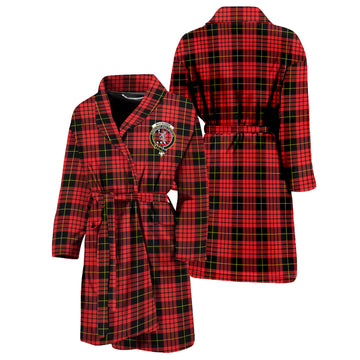 MacQueen Modern Tartan Bathrobe with Family Crest