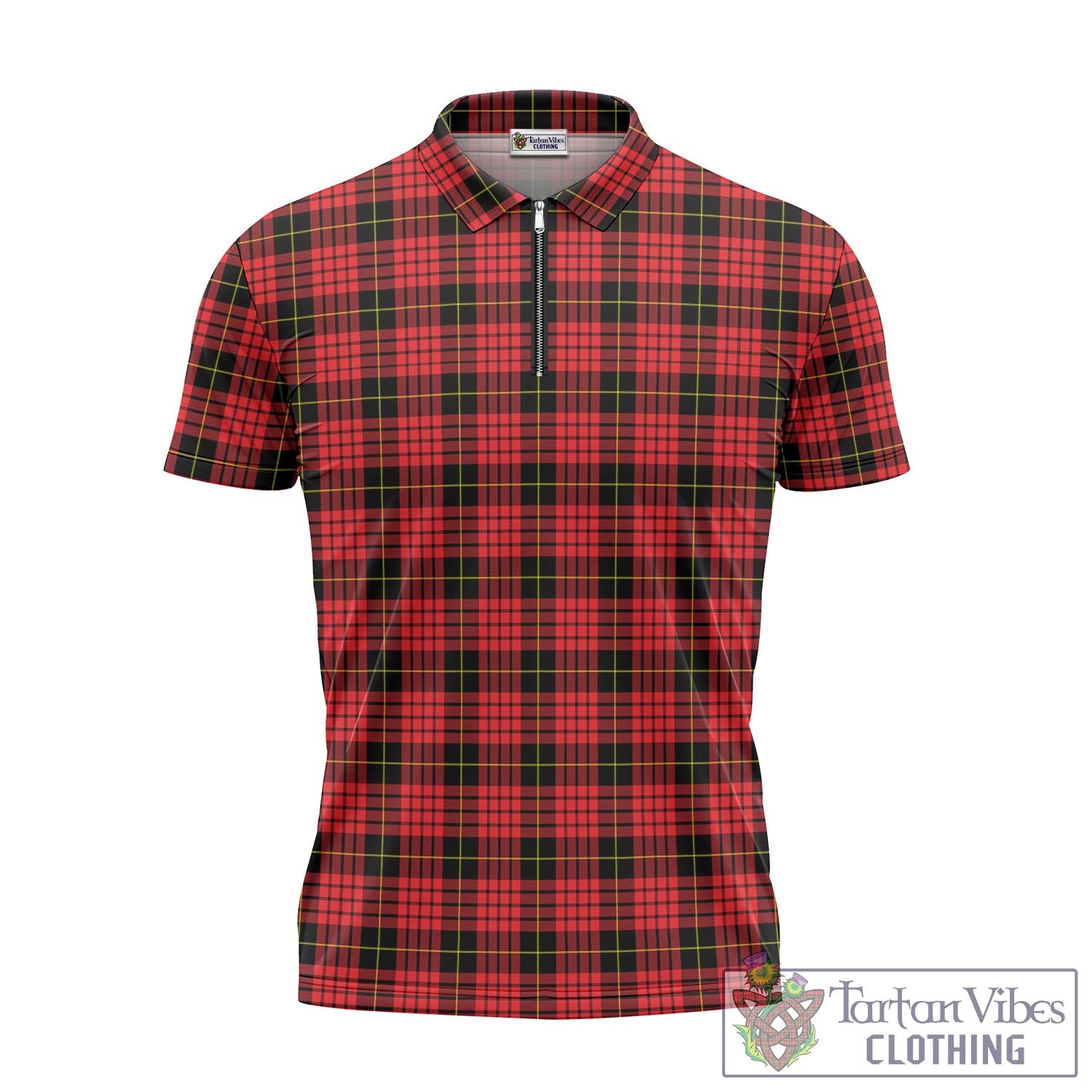 Tartan Vibes Clothing MacQueen Modern Tartan Zipper Polo Shirt