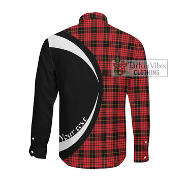 MacQueen Modern Tartan Long Sleeve Button Up with Family Crest Circle Style