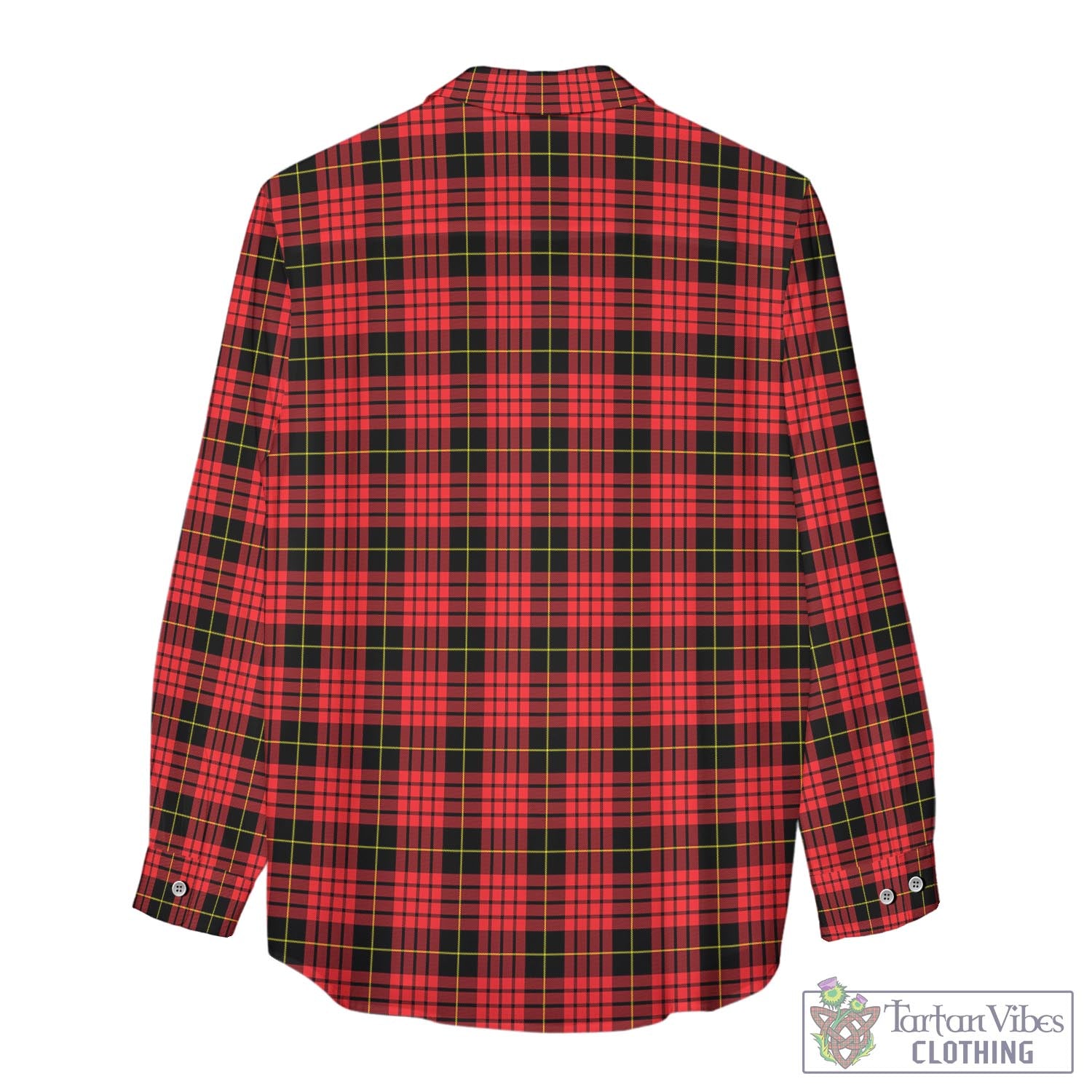 Tartan Vibes Clothing MacQueen Modern Tartan Womens Casual Shirt with Family Crest