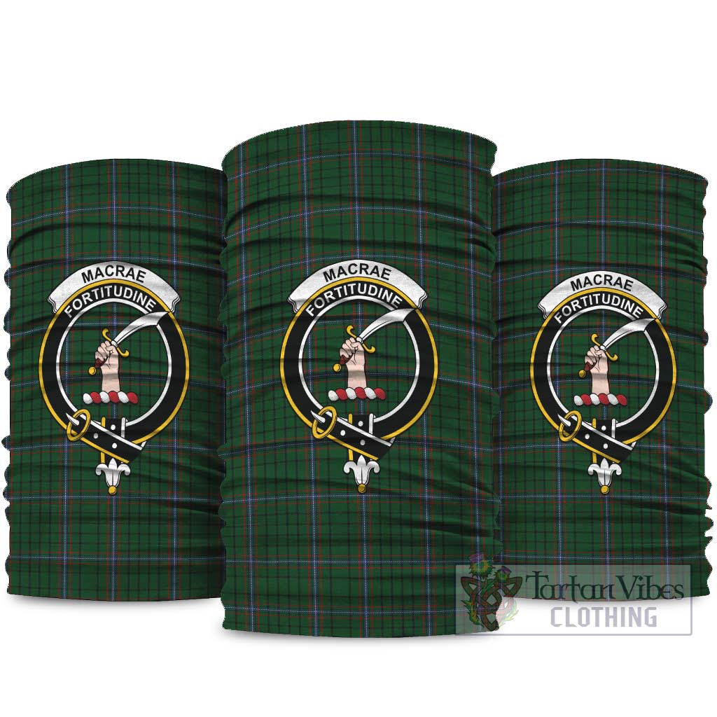 MacRae Tartan Neck Gaiters, Tartan Bandanas, Tartan Head Band with Family Crest