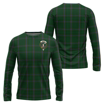 MacRae (McRae) Tartan Long Sleeve T-Shirt with Family Crest