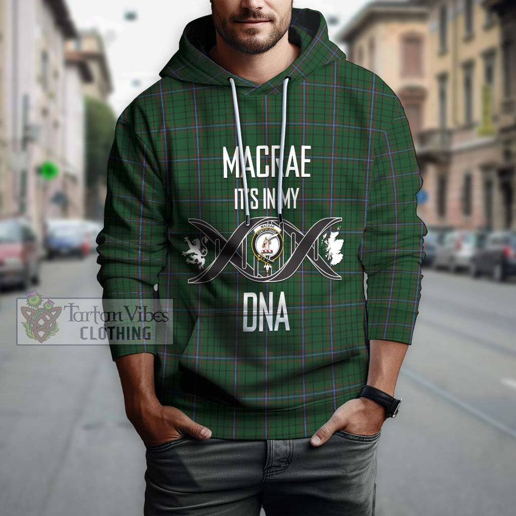 MacRae (McRae) Tartan Hoodie with Family Crest DNA In Me Style Pullover Hoodie - Tartanvibesclothing Shop