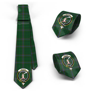 MacRae (McRae) Tartan Classic Necktie with Family Crest