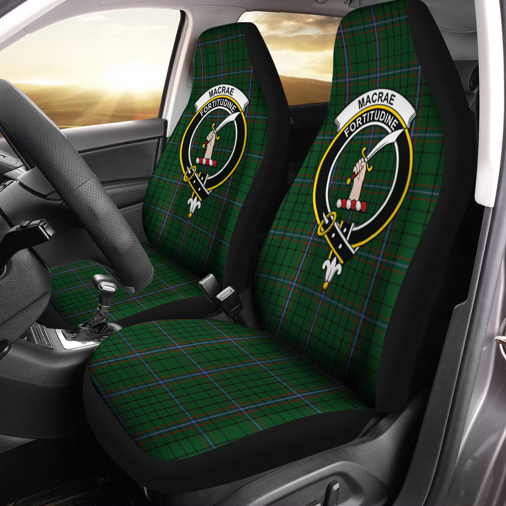 MacRae (McRae) Tartan Car Seat Cover with Family Crest One Size - Tartan Vibes Clothing