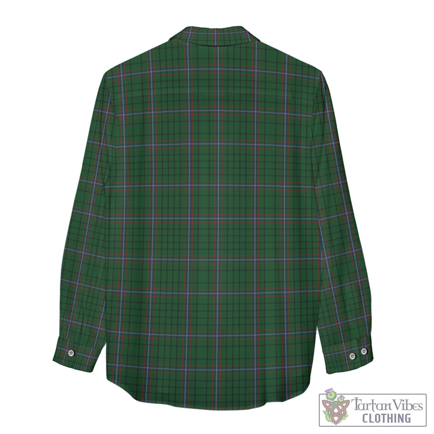 Tartan Vibes Clothing MacRae Tartan Womens Casual Shirt with Family Crest