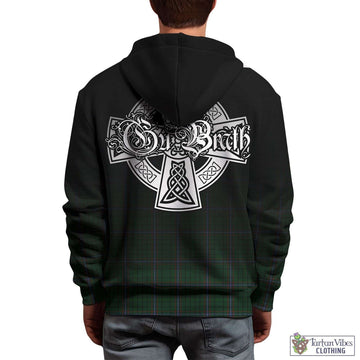 MacRae (McRae) Tartan Hoodie Featuring Alba Gu Brath Family Crest Celtic Inspired