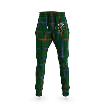 MacRae (McRae) Tartan Joggers Pants with Family Crest