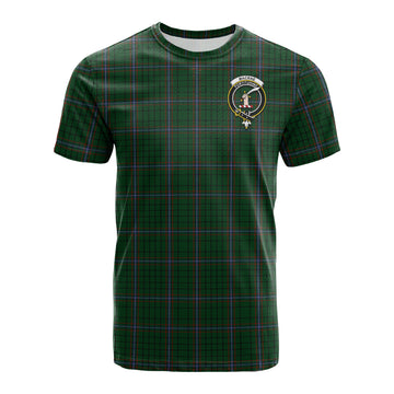 MacRae (McRae) Tartan T-Shirt with Family Crest