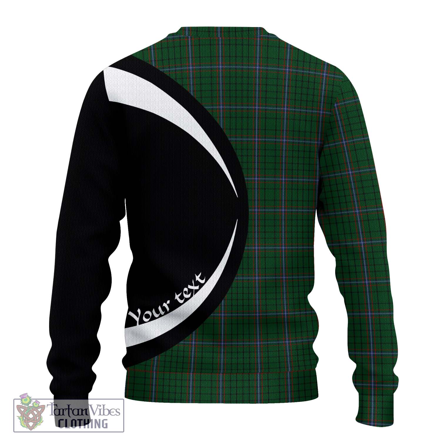 MacRae (McRae) Tartan Knitted Sweater with Family Crest Circle Style - Tartan Vibes Clothing