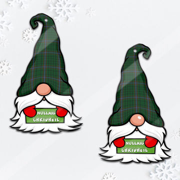 MacRae (McRae) Gnome Christmas Ornament with His Tartan Christmas Hat