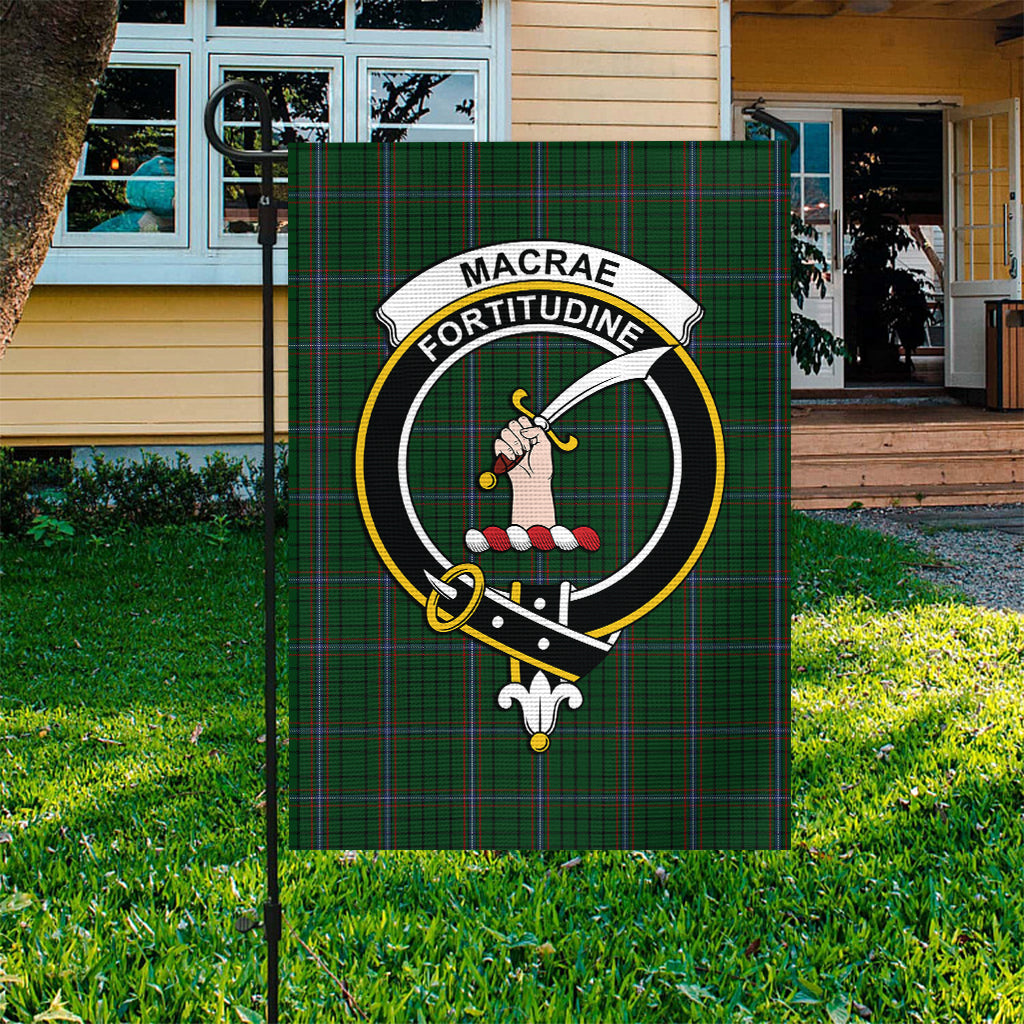 MacRae (McRae) Tartan Flag with Family Crest - Tartan Vibes Clothing