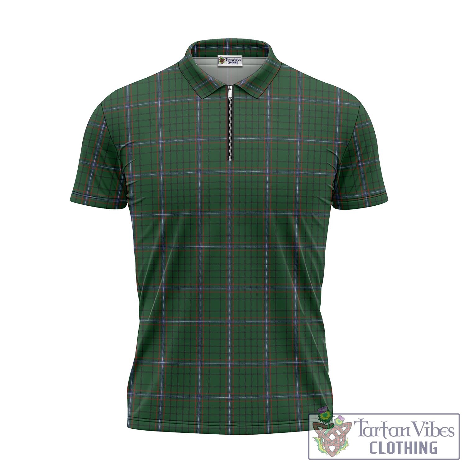 Tartan Vibes Clothing MacRae Tartan Zipper Polo Shirt