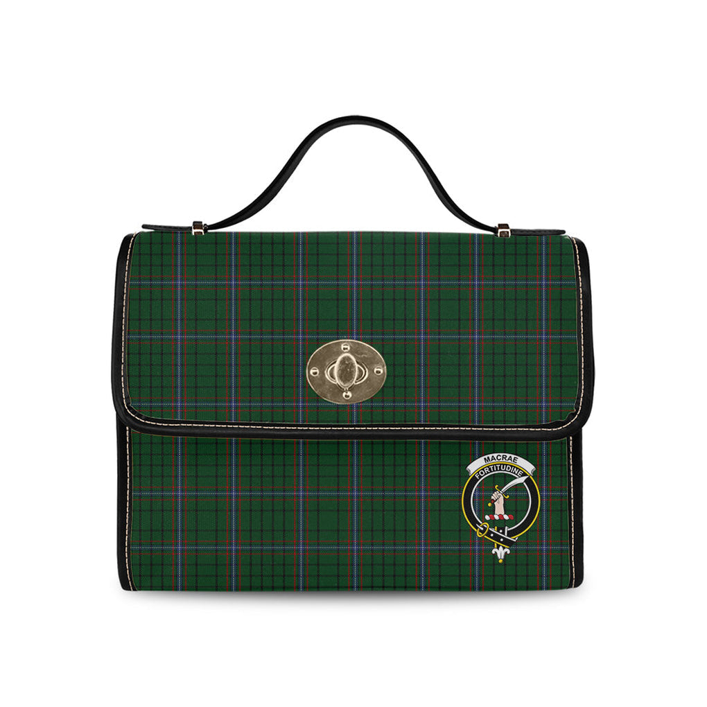 macrae-tartan-leather-strap-waterproof-canvas-bag-with-family-crest