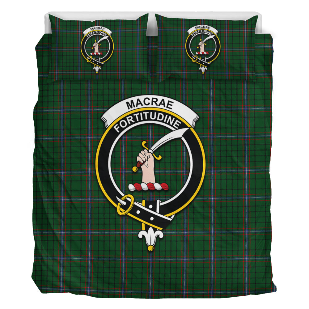 MacRae (McRae) Tartan Bedding Set with Family Crest - Tartan Vibes Clothing