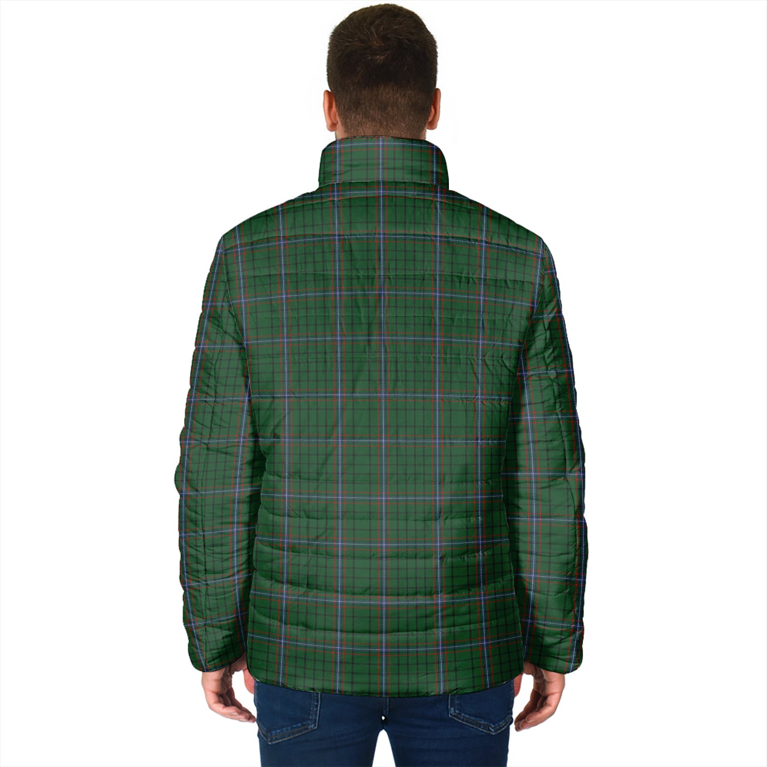 MacRae (McRae) Tartan Padded Jacket with Family Crest - Tartan Vibes Clothing