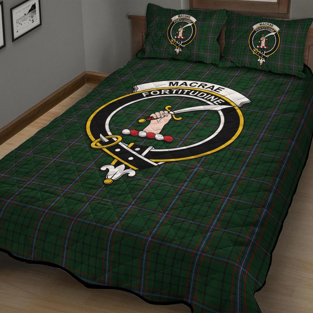 MacRae (McRae) Tartan Quilt Bed Set with Family Crest - Tartan Vibes Clothing