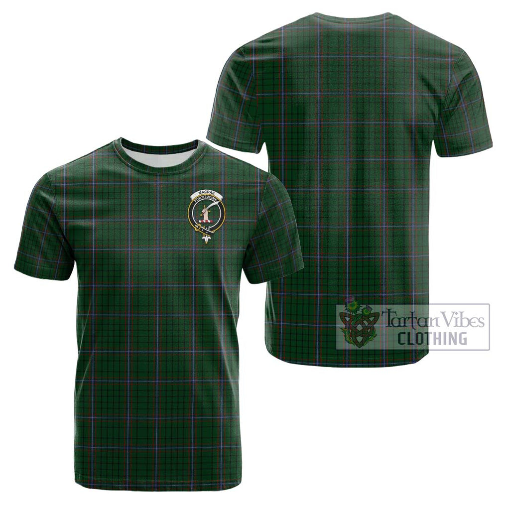 MacRae (McRae) Tartan Cotton T-Shirt with Family Crest Kid's Shirt - Tartanvibesclothing Shop