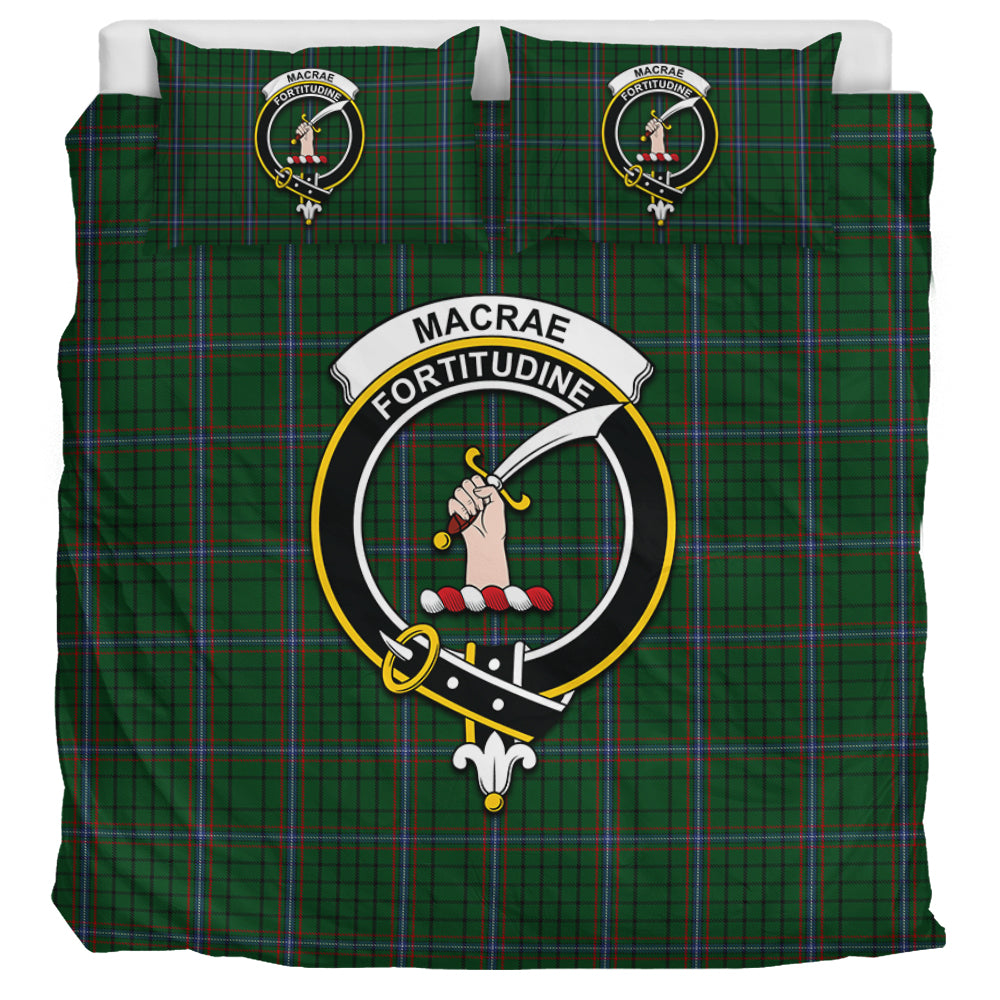 MacRae (McRae) Tartan Bedding Set with Family Crest UK Bedding Set UK Super King 104*94 inch - Tartan Vibes Clothing