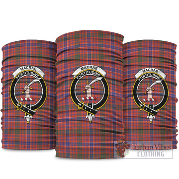 MacRae Ancient Tartan Neck Gaiters, Tartan Bandanas, Tartan Head Band with Family Crest