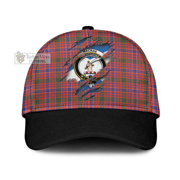 MacRae Ancient Tartan Classic Cap with Family Crest In Me Style