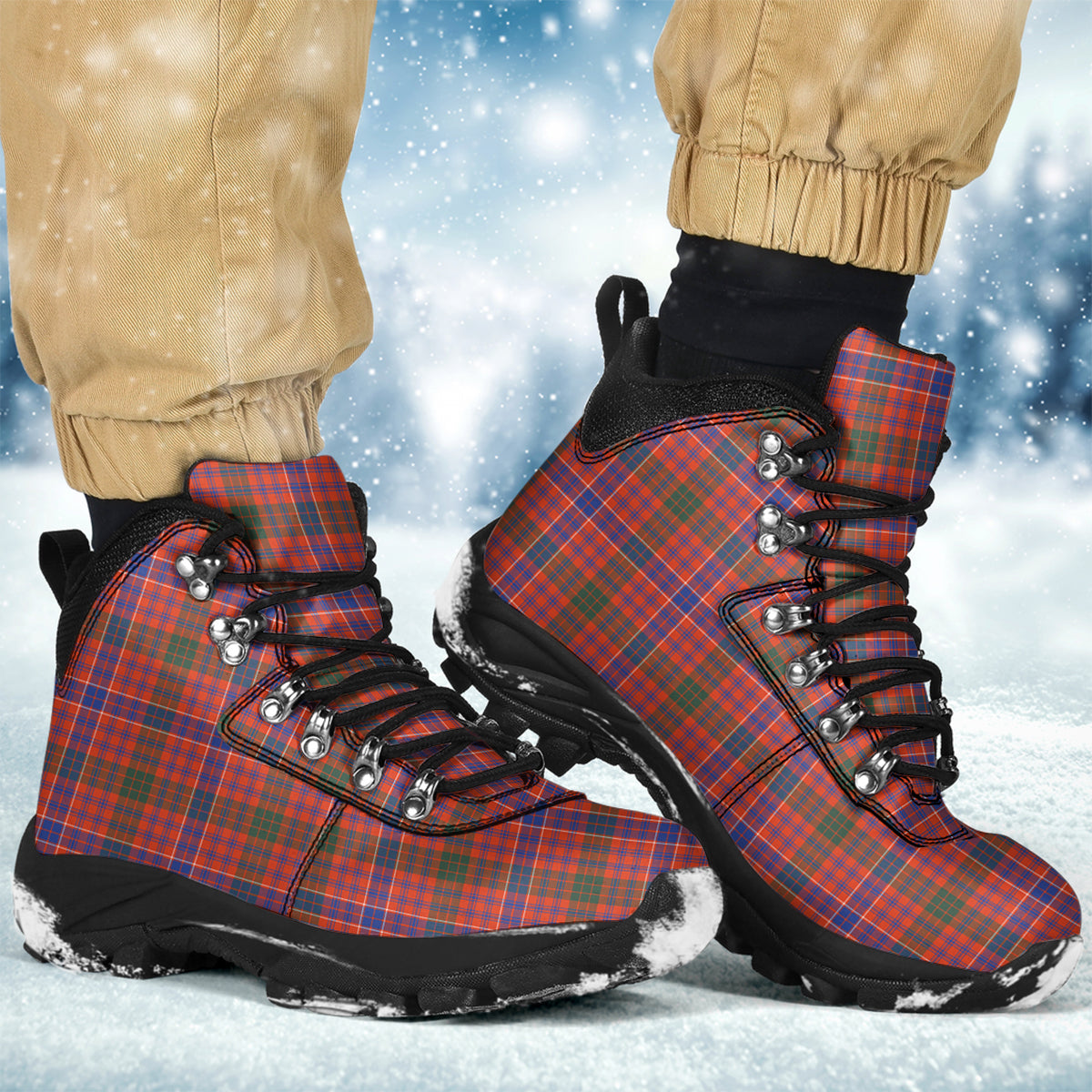 MacRae Ancient Tartan Alpine Boots - Tartanvibesclothing