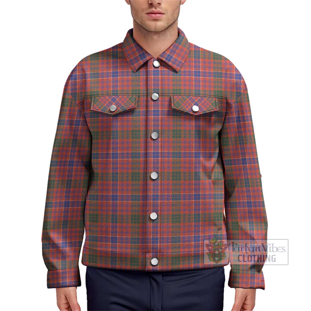 Tartan Vibes Clothing MacRae Ancient Tartan Unisex Lapel Cotton Jacket