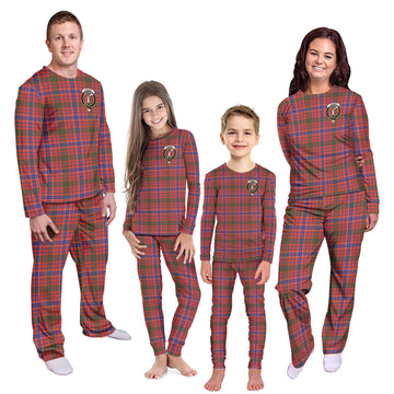 MacRae Ancient Tartan Pajamas Family Set with Family Crest