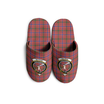 MacRae Ancient Tartan Home Slippers with Family Crest