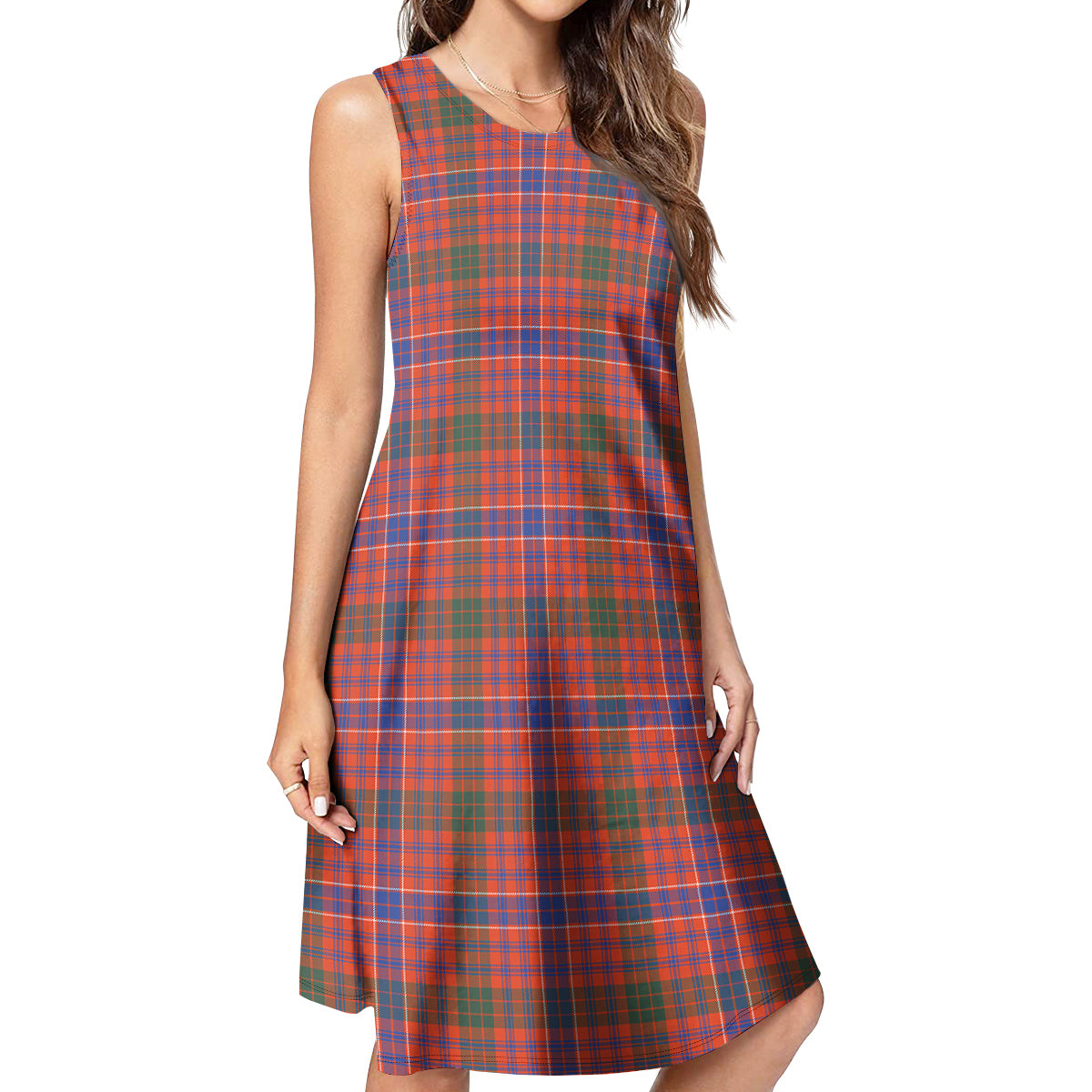 MacRae Ancient Tartan Womens Casual Dresses - Tartanvibesclothing