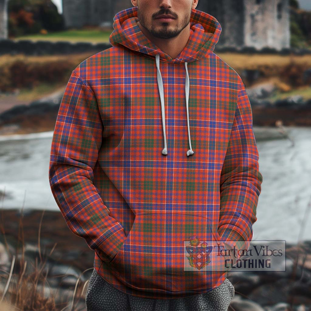 MacRae Ancient Tartan Cotton Hoodie Pullover Hoodie XS - Tartan Vibes Clothing