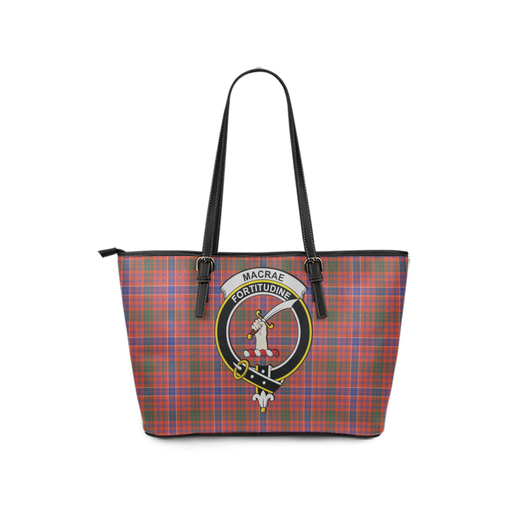 macrae-ancient-tartan-leather-tote-bag-with-family-crest