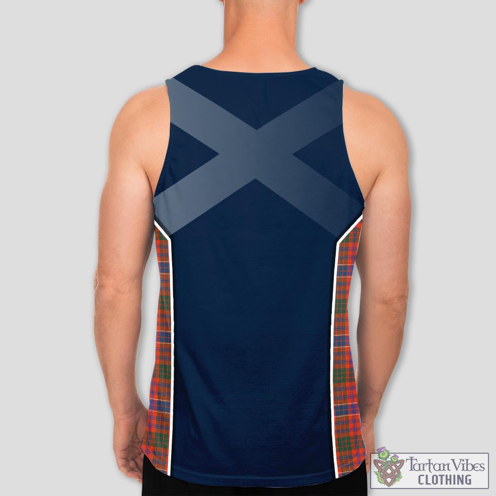 Tartan Vibes Clothing MacRae Ancient Tartan Men's Tanks Top with Family Crest and Scottish Thistle Vibes Sport Style