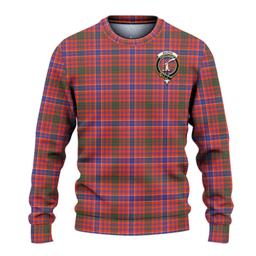 MacRae Ancient Tartan Knitted Sweater with Family Crest