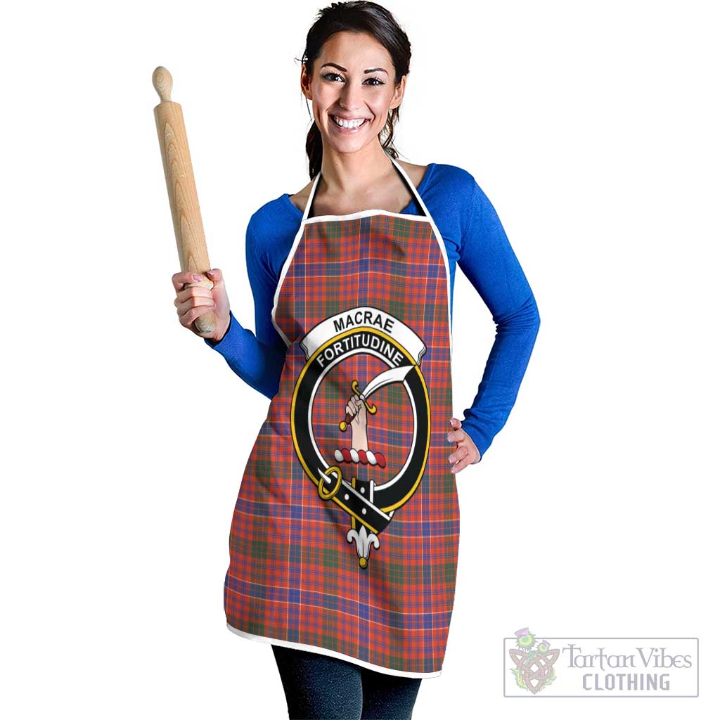 Tartan Vibes Clothing MacRae Ancient Tartan Apron with Family Crest