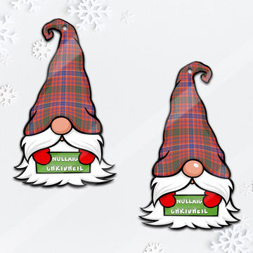 MacRae Ancient Gnome Christmas Ornament with His Tartan Christmas Hat