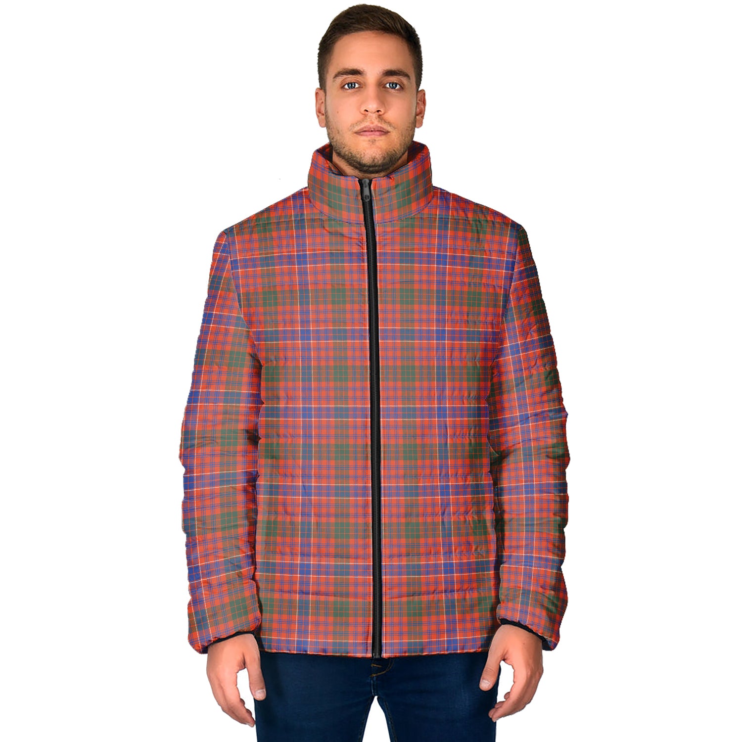 MacRae Ancient Tartan Padded Jacket - Tartan Vibes Clothing