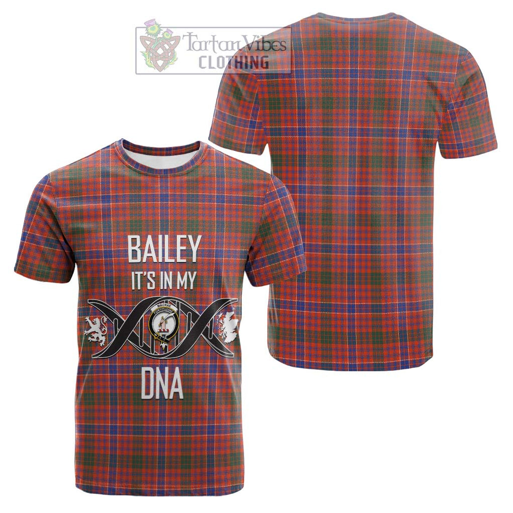 Tartan Vibes Clothing MacRae Ancient Tartan Cotton T-shirt with Family Crest DNA In Me Style