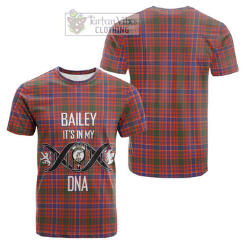 MacRae Ancient Tartan Cotton T-shirt with Family Crest DNA In Me Style