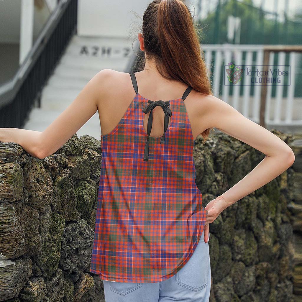 Tartan Vibes Clothing MacRae Ancient Tartan Loose Halter Neck Camisole