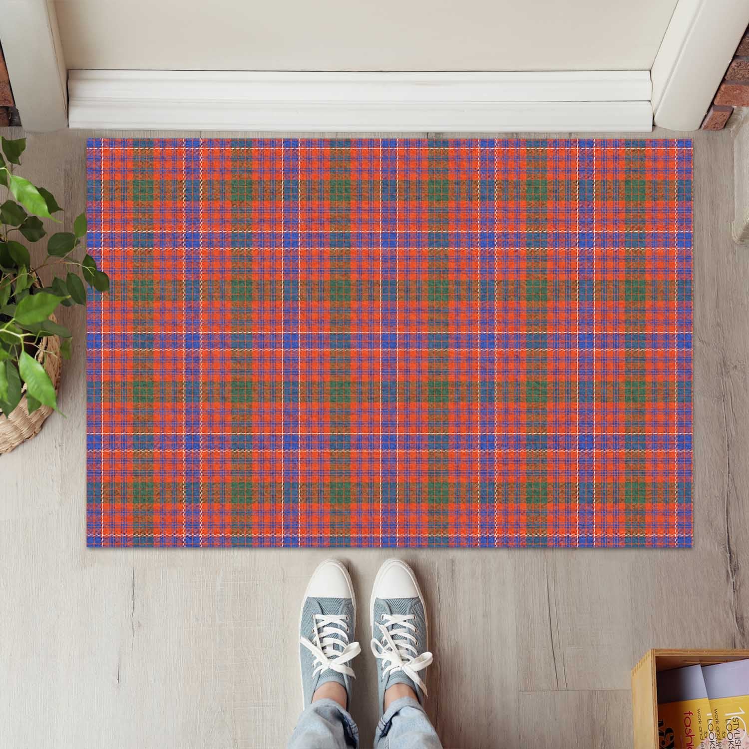 MacRae Ancient Tartan Door Mat - Tartanvibesclothing