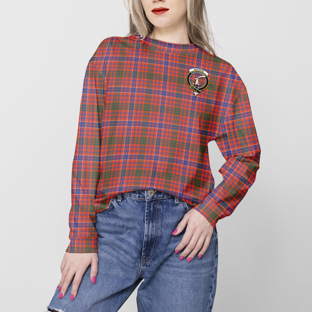 MacRae Ancient Tartan Sweatshirt with Family Crest - Tartan Vibes Clothing