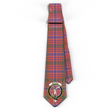 MacRae Ancient Tartan Classic Necktie with Family Crest