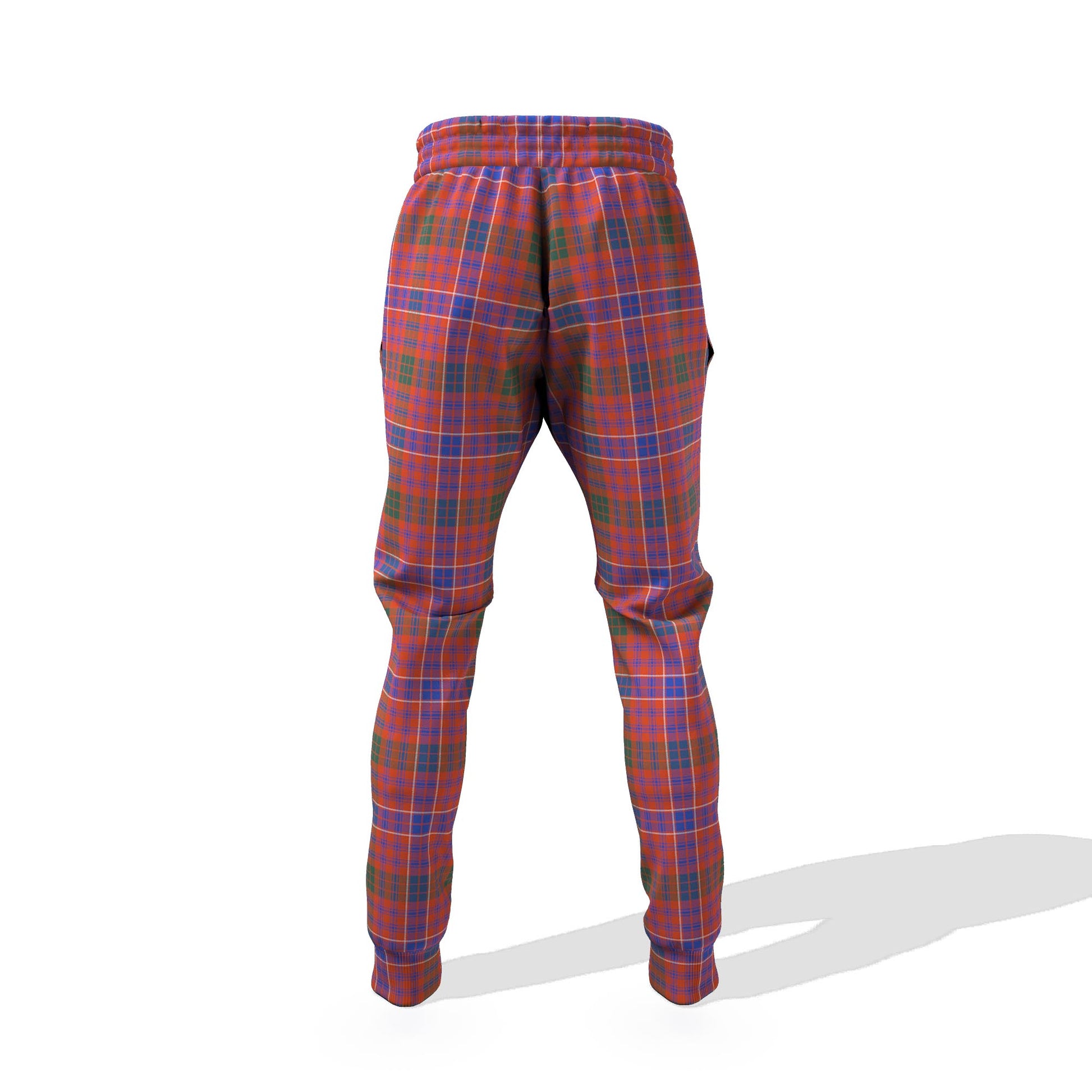 MacRae Ancient Tartan Joggers Pants with Family Crest - Tartanvibesclothing