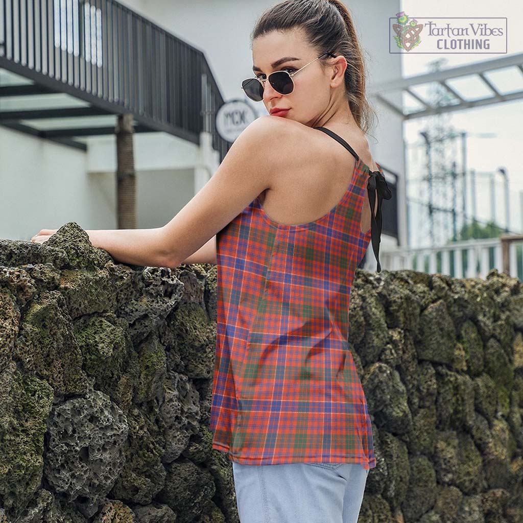 Tartan Vibes Clothing MacRae Ancient Tartan Loose Halter Neck Camisole